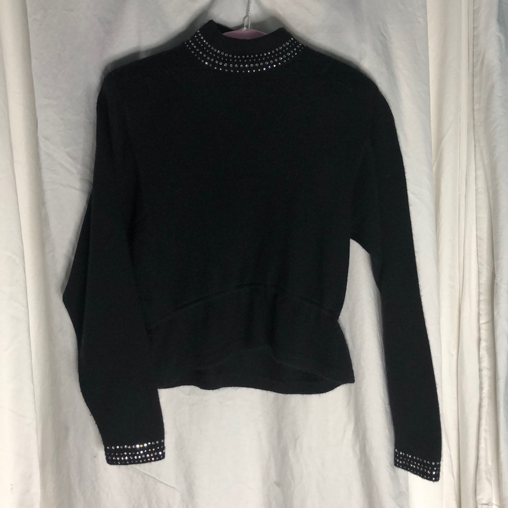 Vintage 1970s St John Embellished Cashmere Sweater